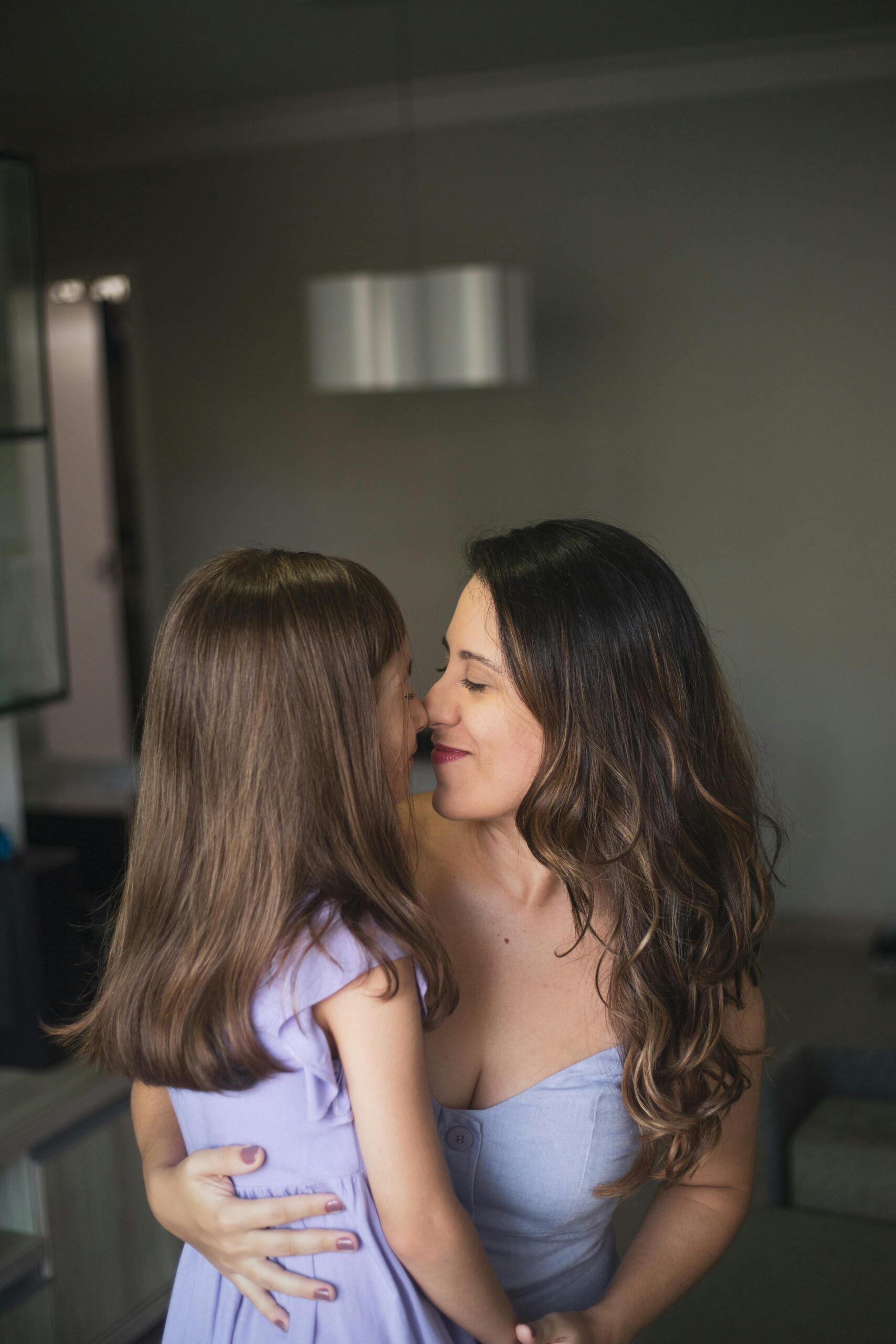 A parent and child using parent-child connection strategies to navigate PDA school refusal and nervous system regulation.