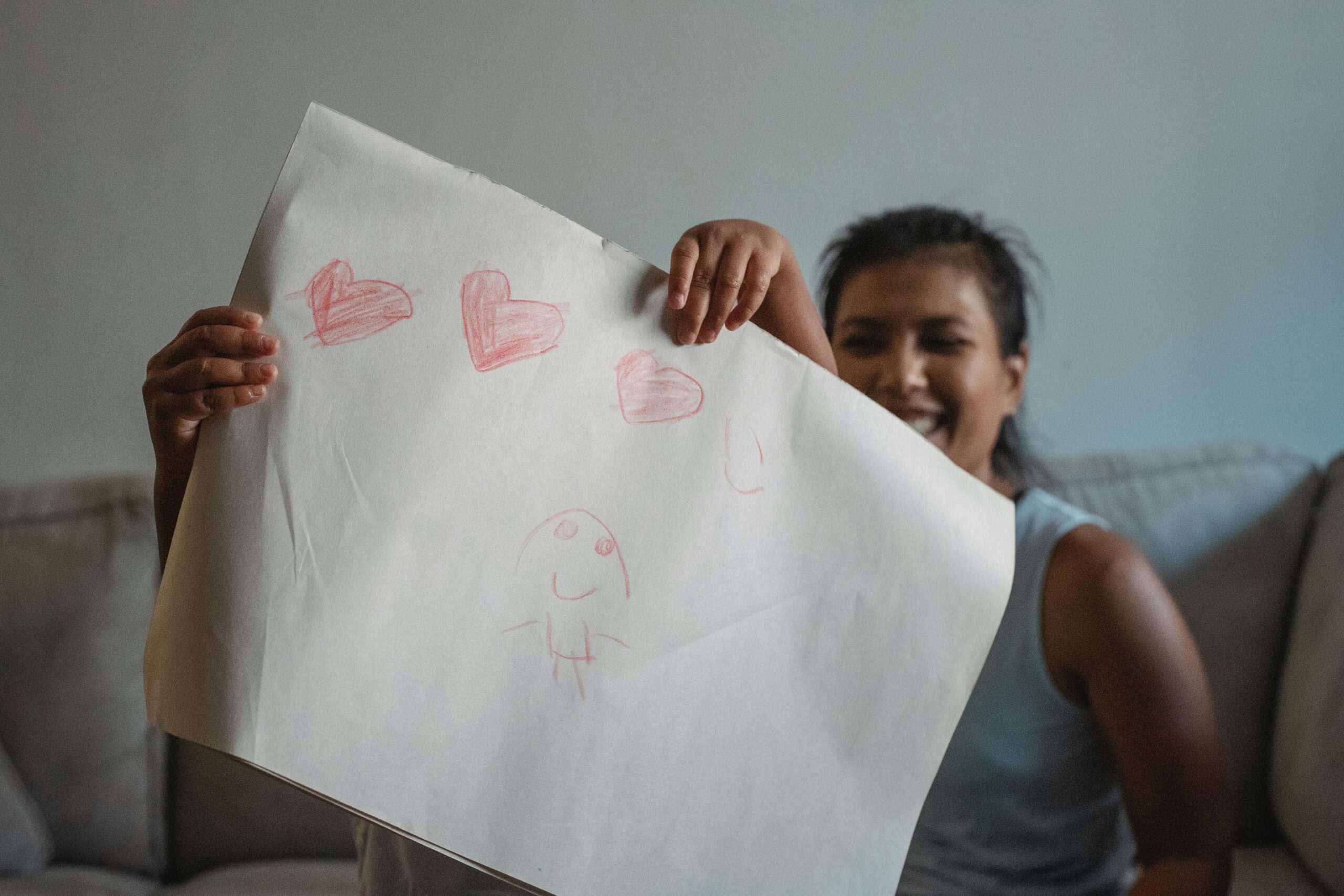 Mother practicing low demand parenting with an autistic child on the PDA spectrum.